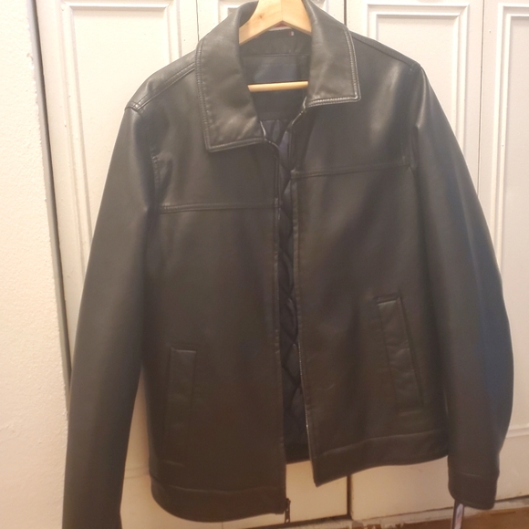 Tommy Hilfiger Faux Leather Jacket - Picture 2 of 4
